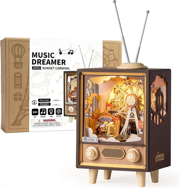 Sunset Carnival Music Puzzle Lamp